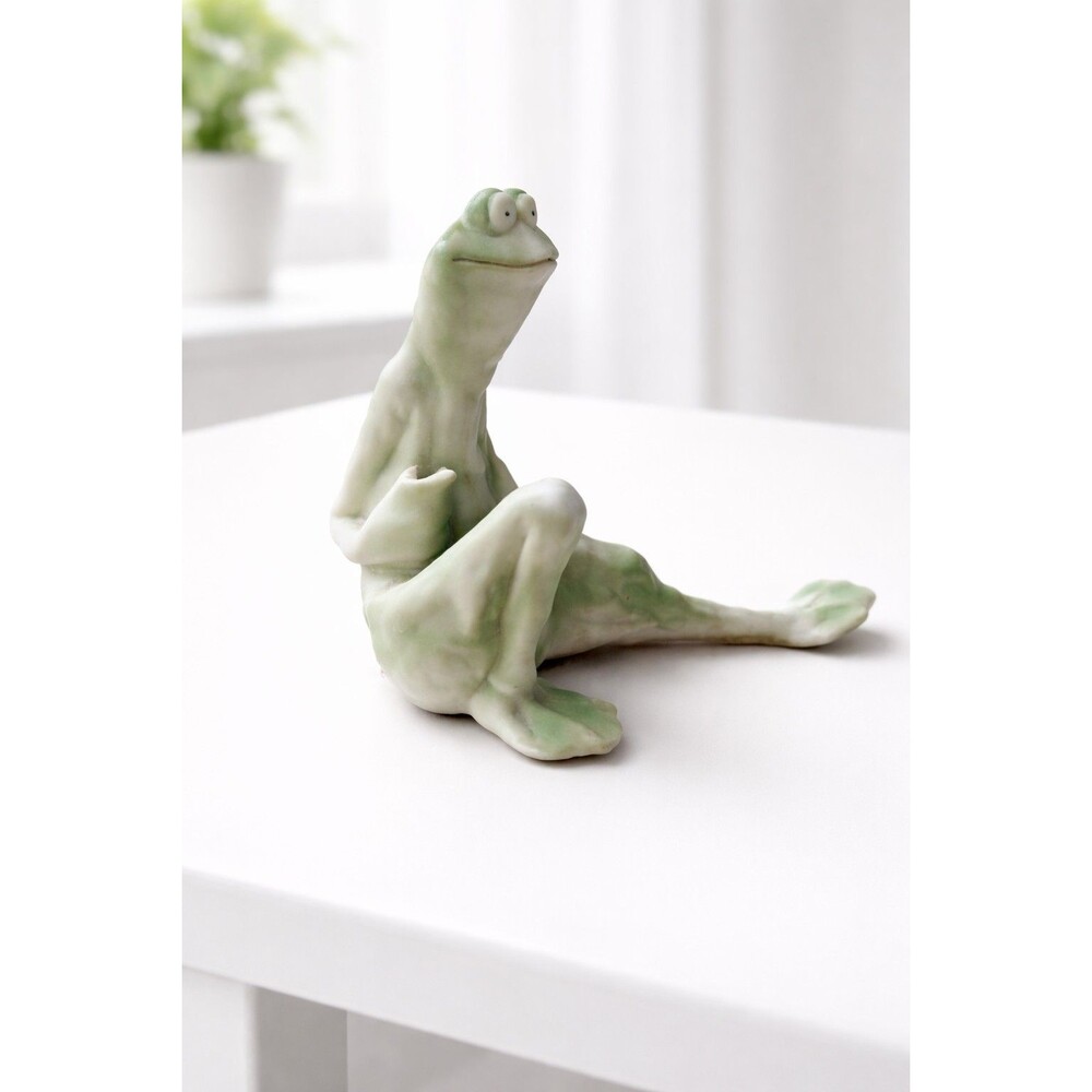 Frogg Jessica DeStefano Figurine Long Leg Frog Anthropomorphic 1982 7" - Picture 2 of 5